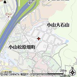 京都府京都市山科区小山谷田町周辺の地図