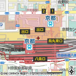 ホテルグランヴィア京都 ビュー＆ダイニング コトシエール周辺の地図