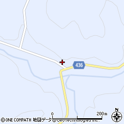 愛知県新城市作手岩波上貝津周辺の地図