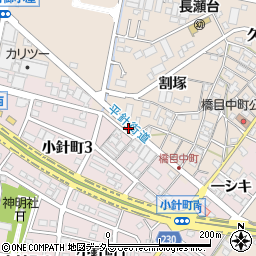 愛知県岡崎市橋目町下水通周辺の地図
