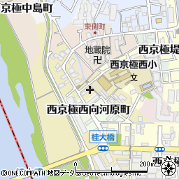 京都府京都市右京区西京極河原町39周辺の地図