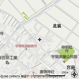 愛知県安城市宇頭茶屋町北裏周辺の地図