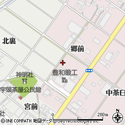 愛知県安城市橋目町郷前周辺の地図