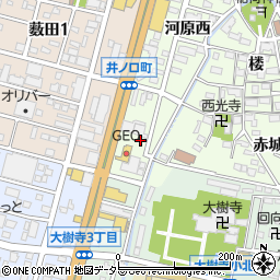 愛知県岡崎市井ノ口町（和田屋）周辺の地図