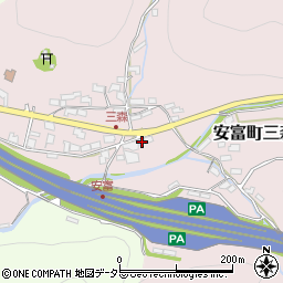 兵庫県姫路市安富町三森162周辺の地図