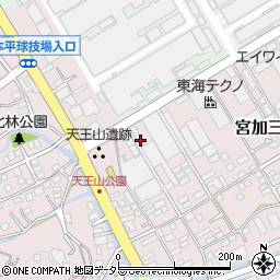 静岡県静岡市清水区宮加三701周辺の地図