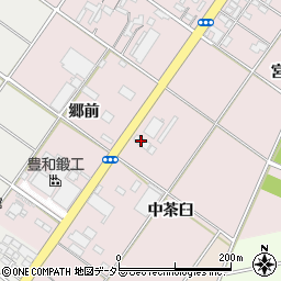 愛知県安城市橋目町（中茶臼）周辺の地図