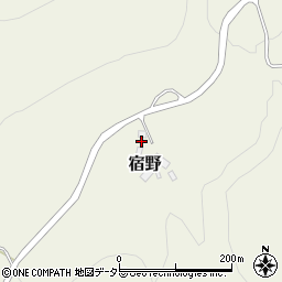 大阪府豊能郡能勢町宿野372周辺の地図