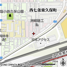 京都府京都市下京区梅小路東町72周辺の地図