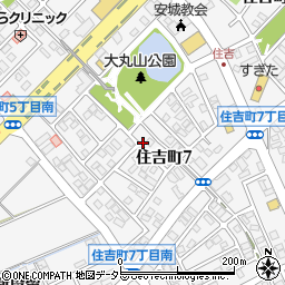愛知県安城市住吉町周辺の地図