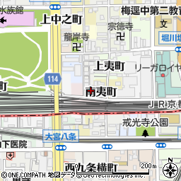京都府京都市下京区古御旅町208周辺の地図