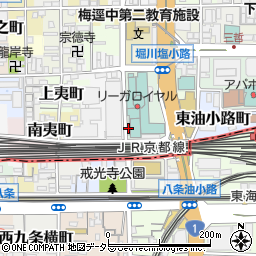 京都府京都市下京区松明町周辺の地図