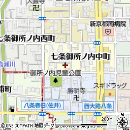 京都府京都市下京区七条御所ノ内中町34周辺の地図