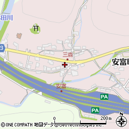 兵庫県姫路市安富町三森63周辺の地図