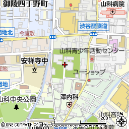 京都府京都市山科区竹鼻サイカシ町周辺の地図