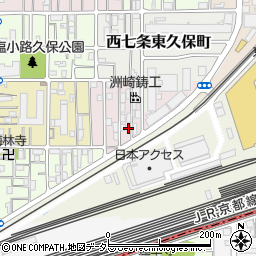 京都府京都市下京区梅小路東町75周辺の地図