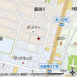 セジュール薮田Ｂ周辺の地図