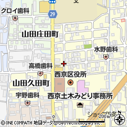 京都府京都市西京区上桂森下町周辺の地図