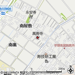 萬寿寺周辺の地図