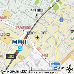 ブックオフ四日市阿倉川店周辺の地図