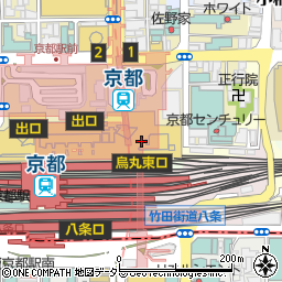 ホテルグランヴィア京都 和食 浮橋周辺の地図