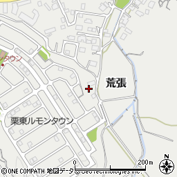 滋賀県栗東市荒張997周辺の地図