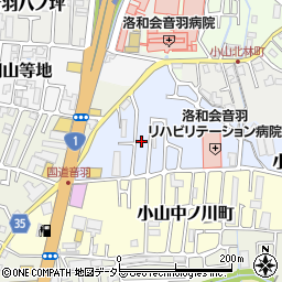 京都府京都市山科区小山北溝町10-32周辺の地図