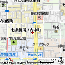 セブンイレブン京都西大路八条北店周辺の地図
