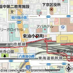 京都府京都市下京区東油小路町801周辺の地図
