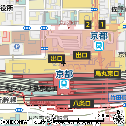 京都駅ビルインフォメーション周辺の地図