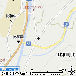広島県庄原市比和町比和721周辺の地図