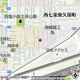 京都府京都市下京区梅小路東町8周辺の地図