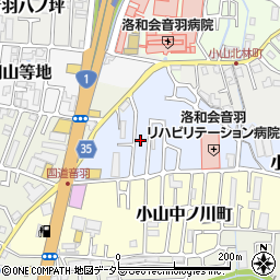 京都府京都市山科区小山北溝町10-33周辺の地図