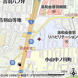 京都府京都市山科区小山北溝町6-7周辺の地図