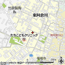 三重県四日市市東阿倉川492-2周辺の地図