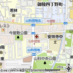 京都市消防局山科消防署周辺の地図