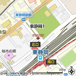 東静岡駅北口周辺の地図