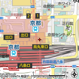 ホテルグランヴィア京都宿泊予約周辺の地図