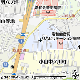 京都府京都市山科区小山北溝町10-39周辺の地図