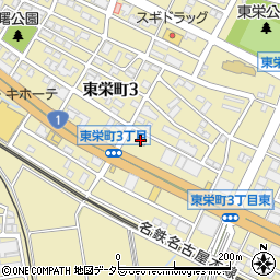 ファミリーマート安城東栄町店周辺の地図