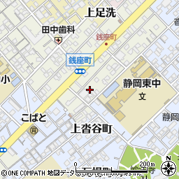 静岡県静岡市葵区銭座町20周辺の地図