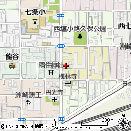 京都府京都市下京区梅小路本町周辺の地図