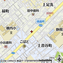 静岡県静岡市葵区銭座町98周辺の地図