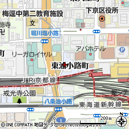 京都府京都市下京区東油小路町533周辺の地図