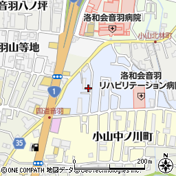 京都府京都市山科区小山北溝町10周辺の地図