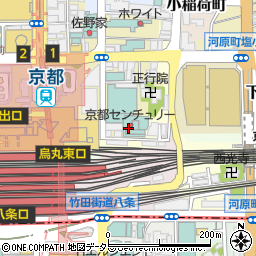 メインダイニング カサネ casane 京都センチュリーホテル周辺の地図