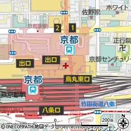 ホテルグランヴィア京都宴会予約周辺の地図