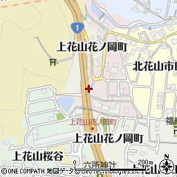 京都府京都市山科区北花山西ノ野町周辺の地図