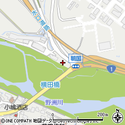 滋賀県湖南市朝国408周辺の地図