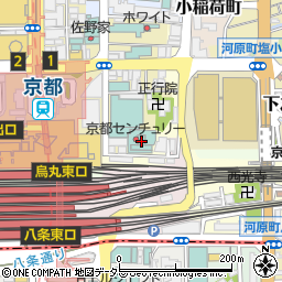 京都センチュリーホテル　花鳥周辺の地図